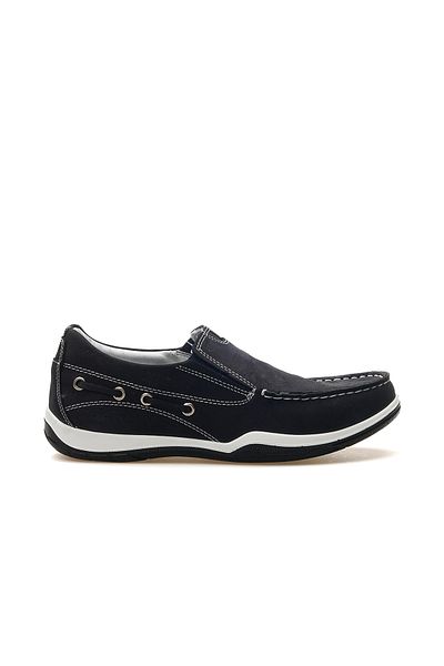 Scooter Men's Genuine Leather Marine Casual Shoes 25Y M2021Nl m Nubuck Navy Blue