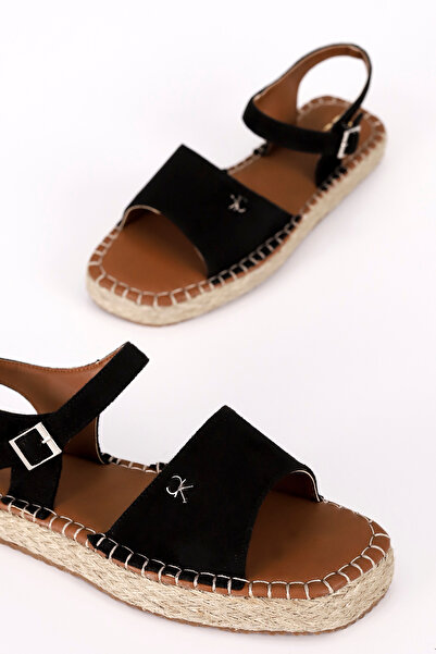Mamito Ayakkabı F 01 Straw Flat Sandals