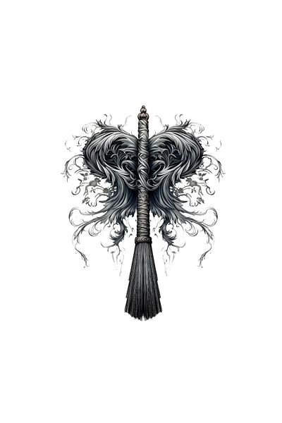 INOVATIX Set de 8 autocolante de Halloween cu sceptru întunecat, INOVATIX®. 6 cm
