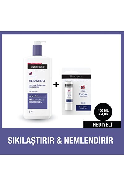 Neutrogena Sıkılaştırıcı 400 ML Losyon + Dudak Kremi Hediye