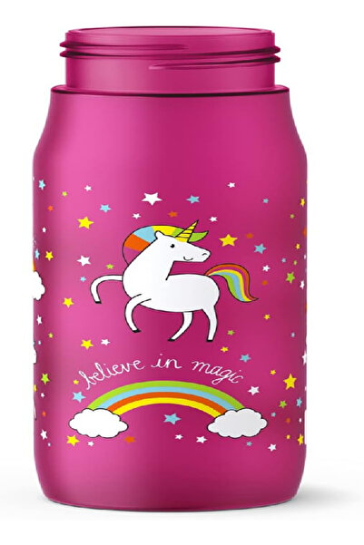 emsa Squeeze Sports Water Bottle 0.6L – Unicorn Design, BPA-Free, Leak-Proof & Dishwasher Safe