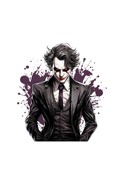 INOVATIX Set de 8 piese, autocolant Joker de Halloween, INOVATIX®. 6 cm