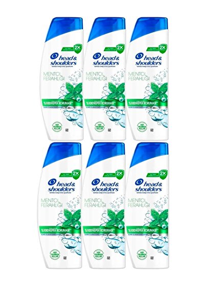 Head & Shoulders Mentol Ferahlığı Şampuan 330 Ml 6 Adet