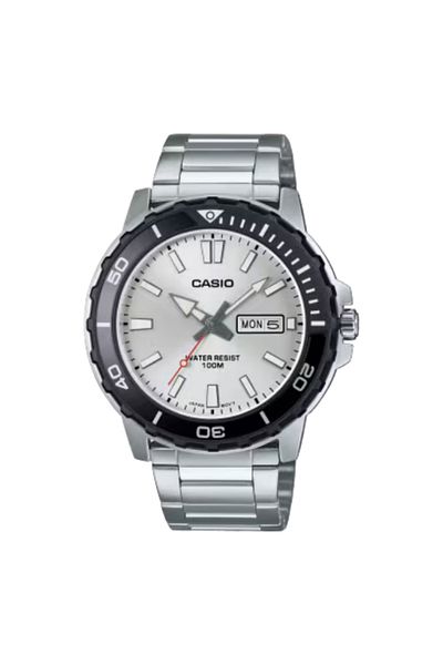 Casio CASIO Men's Analog Silver Dial Watch - MTD-125D-7AVDF