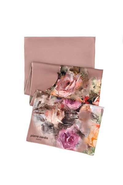 Pierre Cardin Dusty Rose Silk Shawl 50312114-Vr026