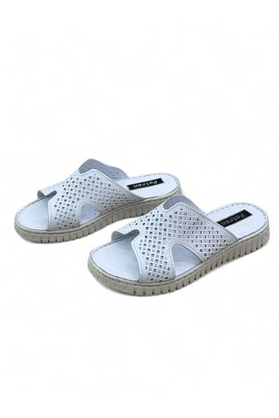 PATRON SHOES Γυναικείες παντόφλες από γνήσιο δέρμα