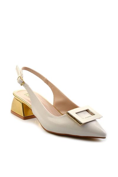 Bambi Beige Women's Classic Heeled Shoes K01823122808