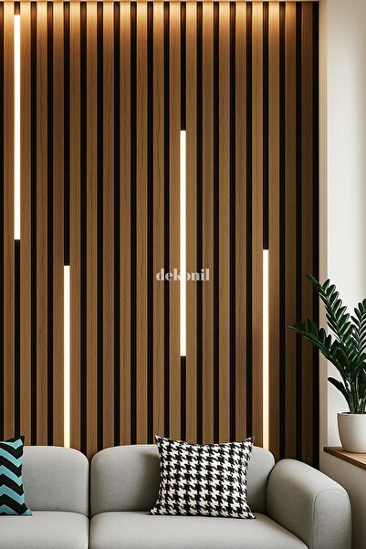 Dekonil Akustik Lambri Alüminyum Kasa Gün Işığı Led Işık 1 adet 40 cm