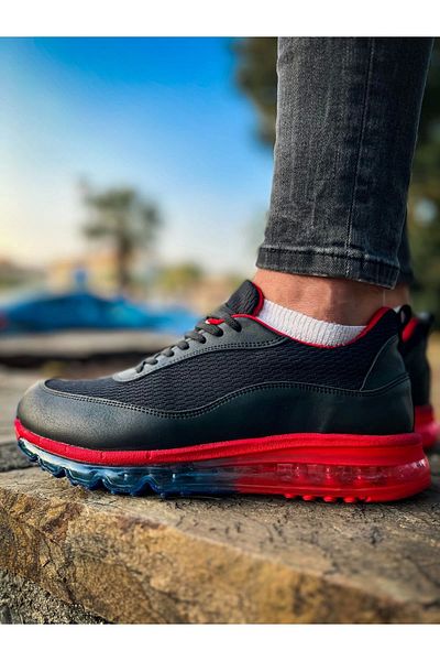 TB Terzi Bey Tb181 Rrt İpekyol Men's Shoes Black - Red