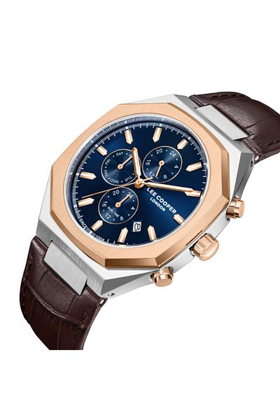Lee Cooper Men's Multi Function Dark Blue Dial Watch - LC08168.594