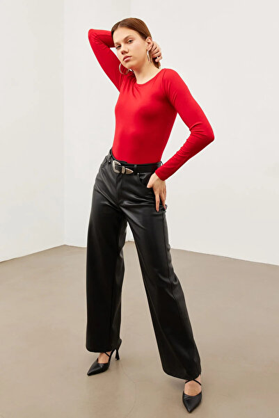 Yefrastore Women's Red Princess Collar Blouse