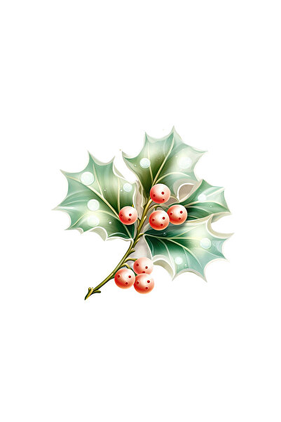 INOVATIX Set de 8 autocolante de Crăciun cu frunze de arțar, INOVATIX®. 6 cm