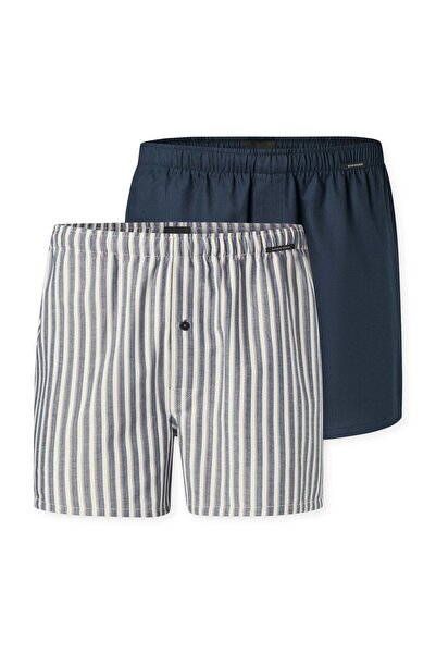 Schiesser Herren Web-Boxershorts, 2er Pack - Webware, Baumwolle