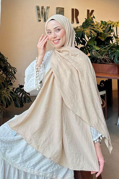 lamelif Comfort Cotton Shawl Camel