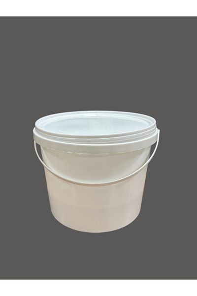 EKBAĞ Ekbağ Plastic Yogurt Bucket 4 Lt (5 Pcs) Bucket Hobby Paint Food Yogurt Bucket White