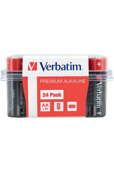 Verbatim Baterii Verbatim Alkaline, AA, 24 buc