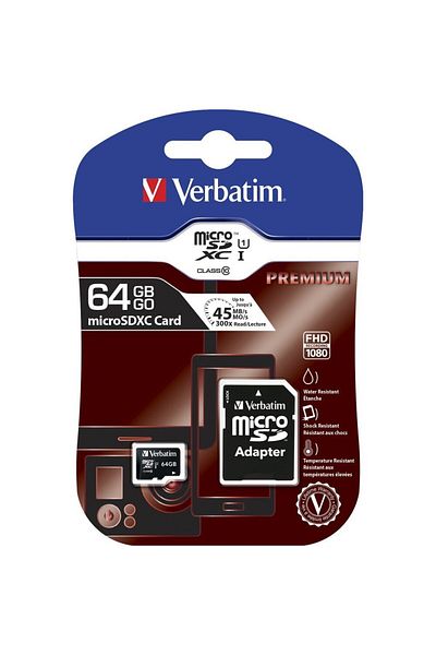 Verbatim Card de memorie MicroSDXC Verbatim 64GB