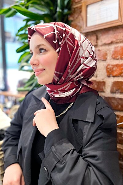 Armine Sport Twill Eşarp - 8964P-108 - Bordo