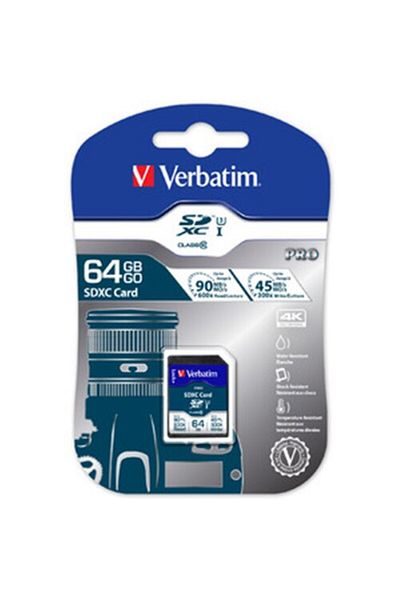 Verbatim Card de memorie Verbatim PRO SDXC 64GB, clasa 10