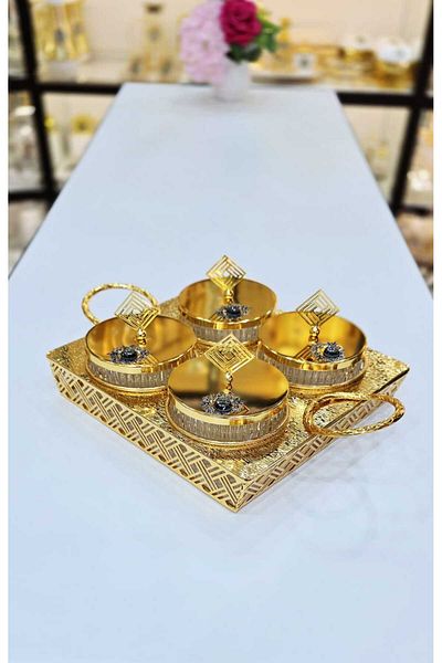D&H Light Luxury Fruit & Snack Bowl Set with Tray – Elegant, Durable & Stylish for Home or Gatherings