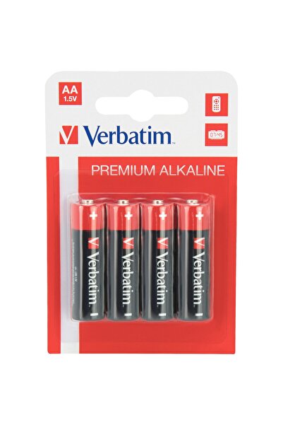 Verbatim Verbatim Alkaline Batteries, AA, 4 pcs