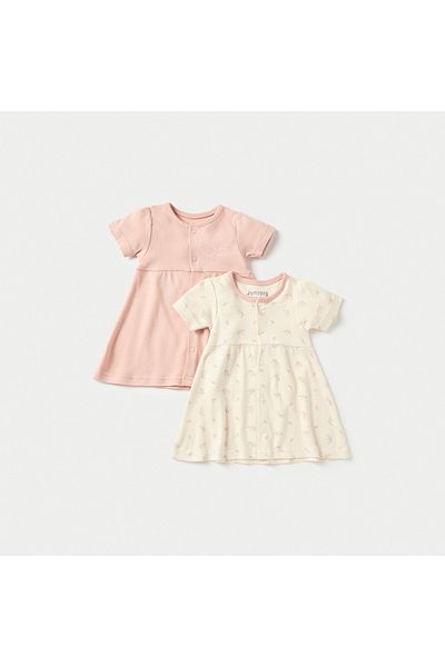 Juniors Floral Print A-line Dress - Set of 2