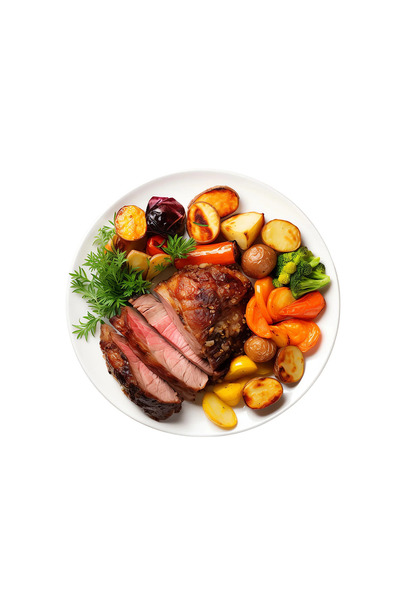 INOVATIX Set de 8 piese, autocolant friptură cu legume, INOVATIX®. 6 cm