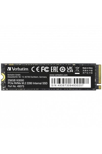 Verbatim Unitate SSD Verbatim Vi3000 256 GB, PCIe Gen.3 NVMe, M.2