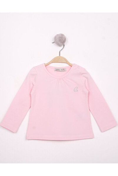 Toontoy Baby Girl Chest Embroidered T-Shirt