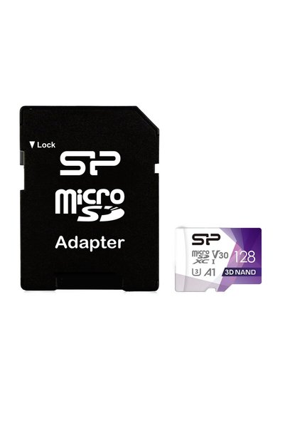 Silicon Power Κάρτα Μνήμης microSDXC 128GB UHS-I Class 10 + Προσαρμογέας SD 1...