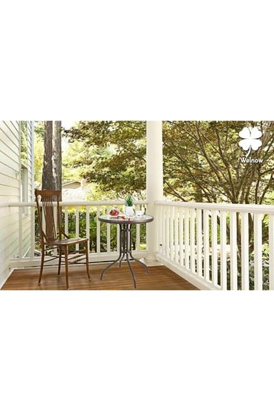 GENERIC4 Stylish Round Patio Table with Tempered Glass Top and Durable Metal Frame