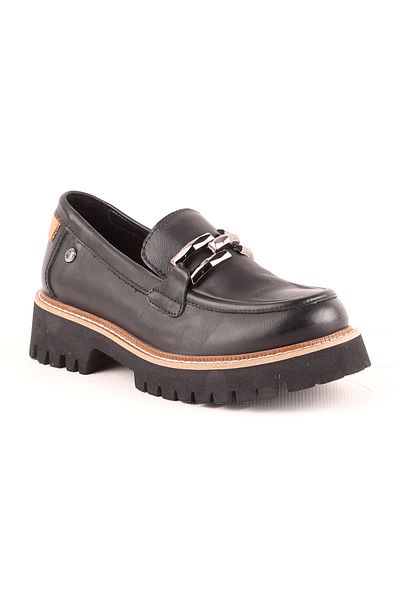 Mammamia 3695 Women's Silver Genuine Leather Casual Daily Shoes – Comfortable Eva Sole – Flat Heels