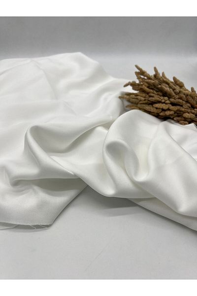 Kumaş Sevdası White Viscose Fabric Width 150cm Dress Shirt Tunic Etc Polyester Free