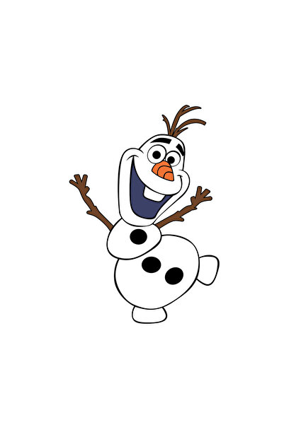 INOVATIX Set de 8 piese, autocolant Olaf râzând și dansând cu Frozen, INOVATI...