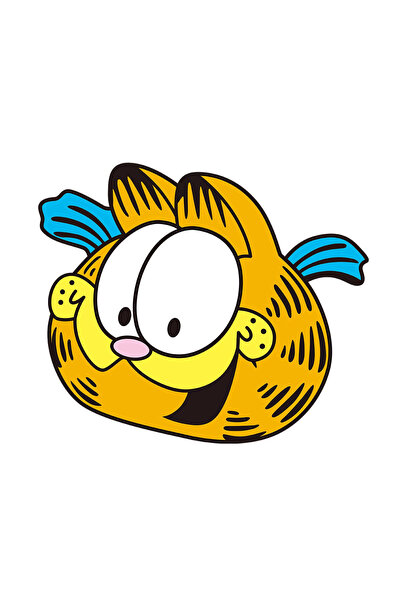 INOVATIX Set of 8, Happy Garfield Sticker, INOVATIX®. 6 cm