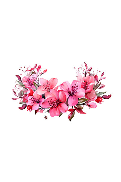 INOVATIX Set de 8 bucăți, autocolant ghirlandă de azalee, INOVATIX®. 6 cm