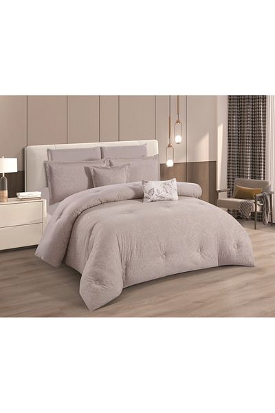 HOURS Horse Navren 8-piece Jacquard Duvet Set with a modern and distinctive pattern, Serena-006