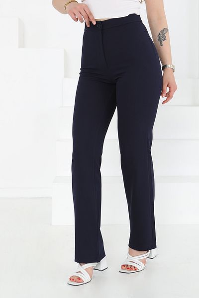 TOFİSA Fabric Trousers Navy Blue - 27246