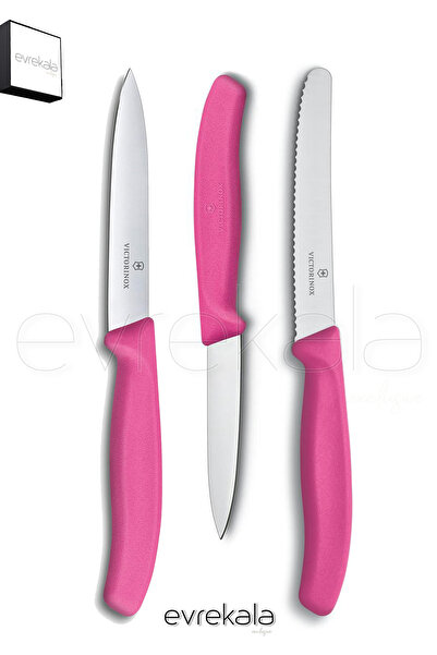 Victorinox Evrekala Bıçak Seti Victorinox Tırtıklı ve Düz Kesme Soyma Bıçağı ...