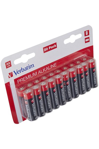 Verbatim Baterii Verbatim Alkaline, AA, 20 buc
