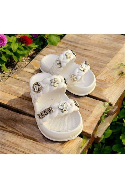 Hızlı Al Girl's Stone Slippers.Garden Beach Pool Stone Slippers Suitable for Daily Use