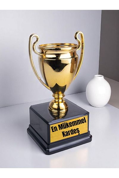 lili hediyelik The Best Perfect Brother Printed Award Achievement Championship Trophy