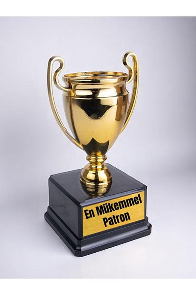 lili hediyelik The Best Perfect Boss Printed Award Success Championship Trophy