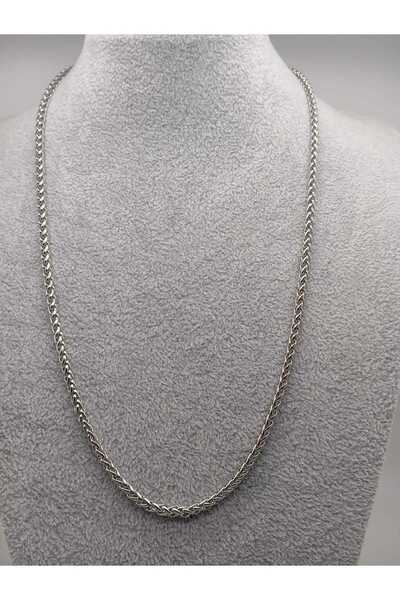 Ralp Moda قلادة سلسلة للجنسين من الفولاذ المقاوم للصدأ 100% مقاس 4 ملم