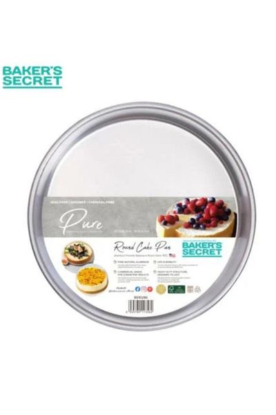Generic صينية تشيز كيك دائرية من الألومنيوم عمق 5سم وقطر 24 سم