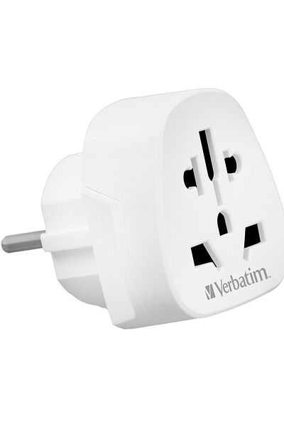 Verbatim Adaptor calatorie Verbatim 49549 World to Europe WTEU-02 Alb