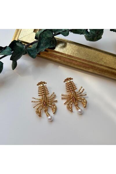 Alice İsstanbul Gold Lobster Earrings