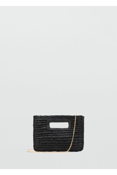 MANGO Woman Natural fiber bag