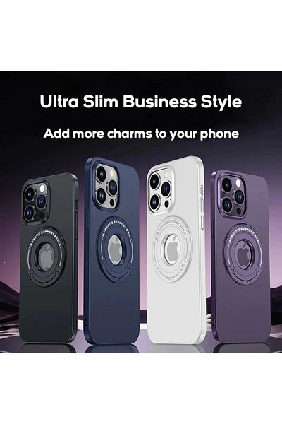 Generic Luxury iPhone 14 Pro Back Cover with MagSafe Charging & Invisible Kickstand