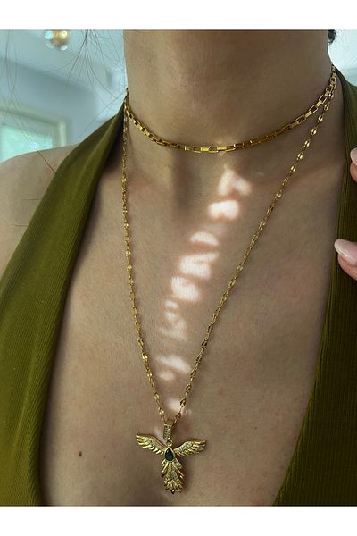 Hoop jewelery Steel Cube Choker